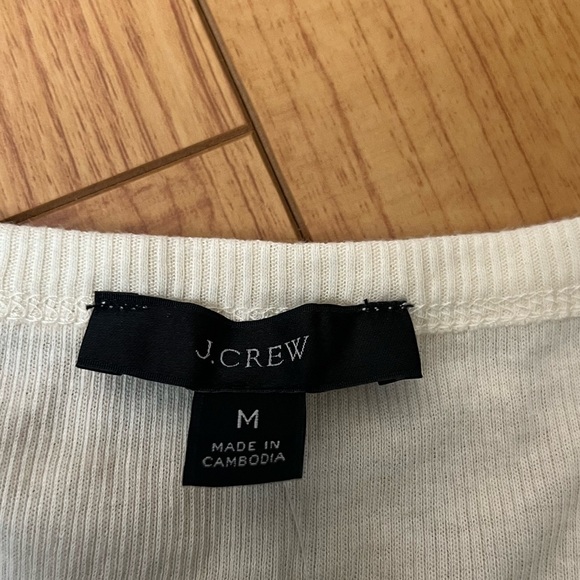 J Crew Light Yellow Ribbed Cutaway Tank Top NWT Medium - Picture 8 of 10